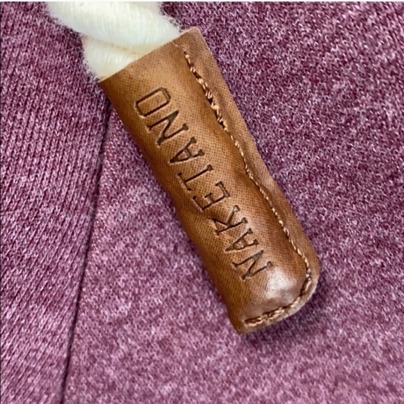 🍂Naketano Darth III Hoodie in Bordeaux Melange Small - Picture 9 of 12